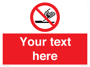 Custom prohibition Do not use for face grinding